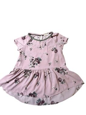 Rewind Womens Blouse Shirt Top Sz XL Short Sleeve Casual Soft Floral